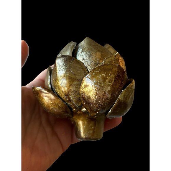 Vintage Faux Artichokes Antique Finish Farmhouse Kitchen Decor 5 Piece 4" - Picture 7 of 10